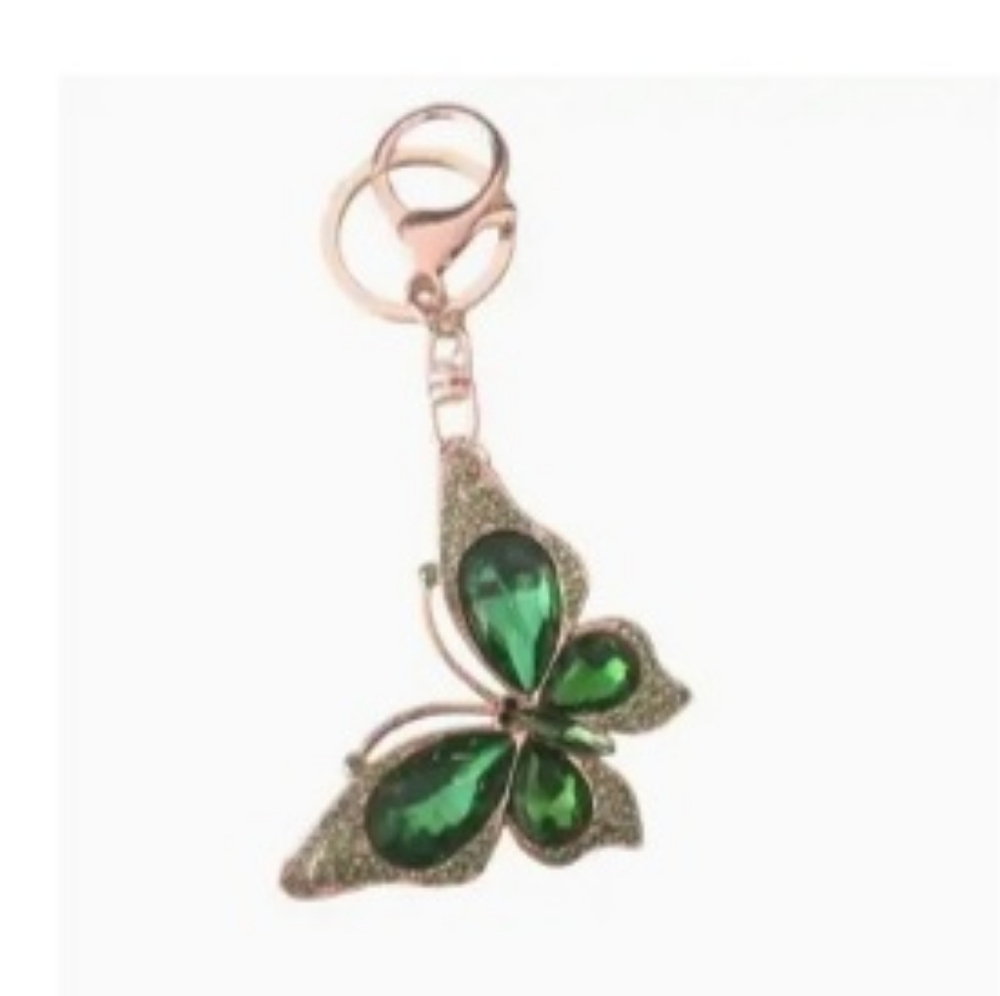 Green Rhinestone Butterfly - Picture 2 of 4